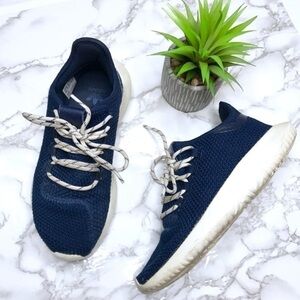 𝅺adidas Originals Tubular Boys Navy Knit Sneakers